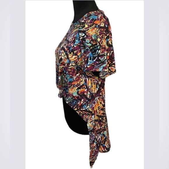 Vintage Harlem abstract print top size 1X - Picture 1 of 7